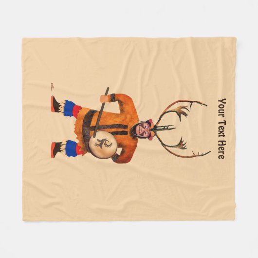 Couverture Polaire Drumming Shaman (Devant (Horizontal))