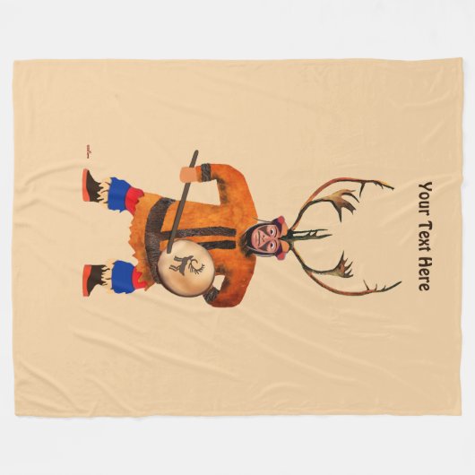 Couverture Polaire Drumming Shaman (Devant (Horizontal))