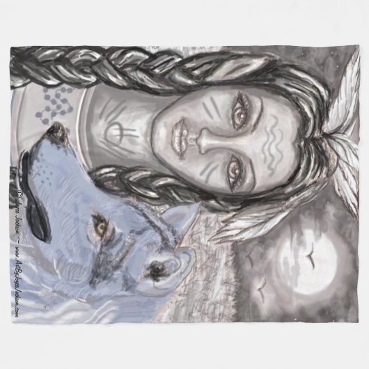 Couverture polaire du gardien bleu (Devant (Horizontal))