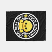 Couverture Polaire Duck Around And Find Out I Love Duck Lover Funny R (Devant (Horizontal))
