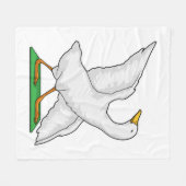 Couverture Polaire Duck Yoga Méditation Fitness (Devant (Horizontal))