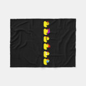 Couverture Polaire Ducks In A Row Funny Pun Dad Joke Cute Humor Rubbe (Devant (Horizontal))