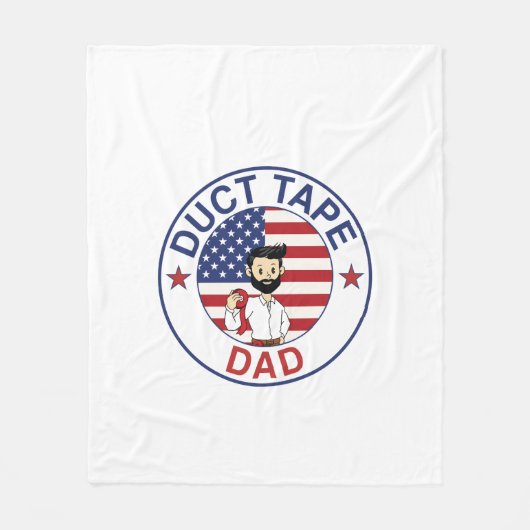 Couverture Polaire Duct Tape Dad - Fleece Blanket (Devant)