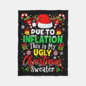 Couverture Polaire Due To Inflation This Is My Ugly Sweater Family Ch (Devant)