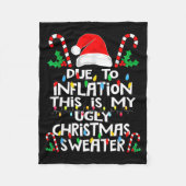 Couverture Polaire Due To Inflation Ugly Christmas Sweaters  (Devant)