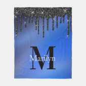 COUVERTURE POLAIRE DUKE BLUE ET PARTIES SCINTILLANT  (Devant)