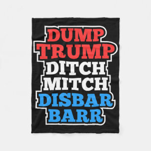 Couverture Polaire Dump Trump Ditch Mitch Disr Rr Cool Résiste À La M