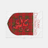 Couverture Polaire Dunbar Tartan Scottish Plaid Lion Rampant (Devant (Horizontal))