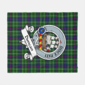 Couverture Polaire Duncan Moderne Clan Badge Tartan Plaid (Devant (Horizontal))