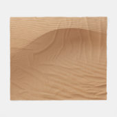 Couverture Polaire Dunes du désert : Sandy Waves Texture. (Devant (Horizontal))