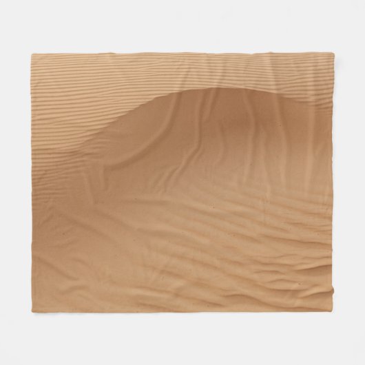 Couverture Polaire Dunes du désert : Sandy Waves Texture. (Devant (Horizontal))