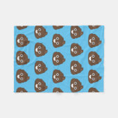 Couverture Polaire Dunette Brown idiote folle Emoji (Devant (Horizontal))