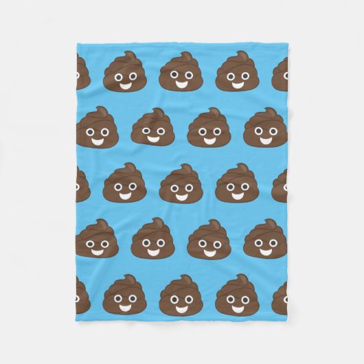 Couverture Polaire Dunette Brown idiote folle Emoji (Devant)