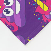 Couverture Polaire Dunette mignonne Emoji de licorne (Coin)