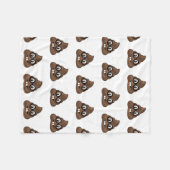 Couverture Polaire Dunette nerd Emoji en verre (Devant (Horizontal))