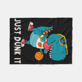 Couverture Polaire Dunk It Fun Dinosaur Bysketbyll Ligue Slam D (Devant (Horizontal))