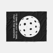 Couverture Polaire Dunker ou ne pas dunker, conception de pickleball (Devant (Horizontal))
