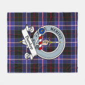 Couverture Polaire Dunlop Moderne Clan Badge Tartan Plaid (Devant (Horizontal))