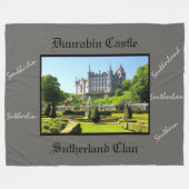 Couverture Polaire Dunrobin Castle & Scottish Sutherland Clan (Devant (Horizontal))