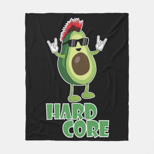 Couverture Polaire Dur coeur Avocado Funny (Devant)