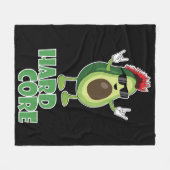 Couverture Polaire Dur coeur Avocado Funny (Devant (Horizontal))