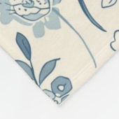 Couverture Polaire Dusty Blue Wildflower Meadow Botanical Pattern (Coin)
