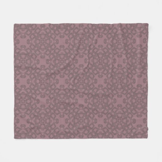 Couverture Polaire Dusty rose motif (Devant (Horizontal))