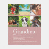 Couverture Polaire Dusty Rose rose 6 Photo Grandma Définition (Devant)