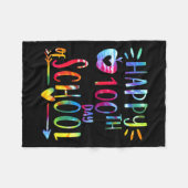 Couverture Polaire Dye 100 Jours D'École 100E Jour D'Enseignant (Devant (Horizontal))