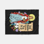 Couverture Polaire Dymphna Pureté Lily Patron Saint Santé mentale Cha (Devant (Horizontal))