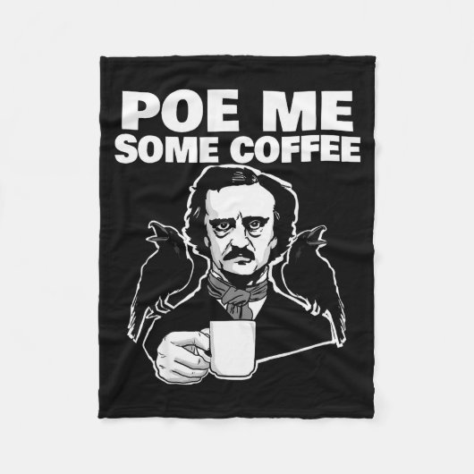 Couverture Polaire E Me Some Coffee Funny Edgar Allan E Pun  (Devant)