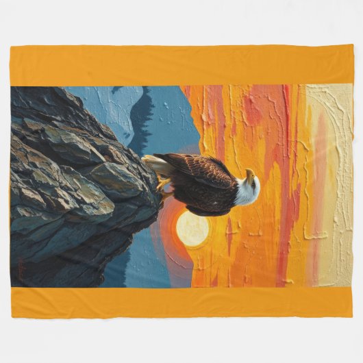 Couverture Polaire Eagle at Sunset (Devant (Horizontal))