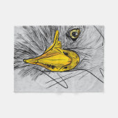 Couverture Polaire Eagle croquis Face Art (Devant (Horizontal))