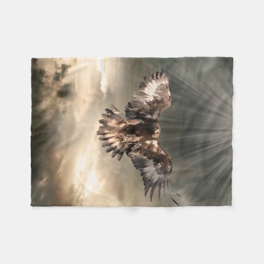 Couverture Polaire Eagle d'or (Devant (Horizontal))