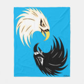 Couverture polaire "Eagle Eye" - Bleu (Devant)
