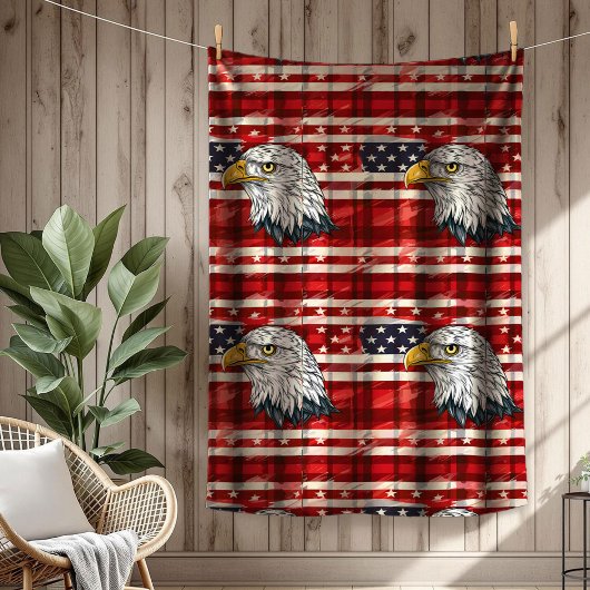 Couverture Polaire Eagle & Flag Throw Celebrate America in Comfort