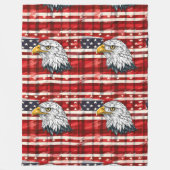 Couverture Polaire Eagle & Flag Throw Celebrate America in Comfort (Devant)