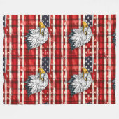 Couverture Polaire Eagle & Flag Throw Celebrate America in Comfort (Devant (Horizontal))