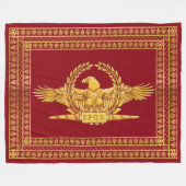 Couverture Polaire Eagle impérial romain SPQR (Devant (Horizontal))