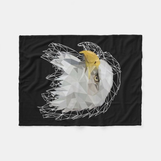 Couverture Polaire Eagle Lowpoly (Devant (Horizontal))