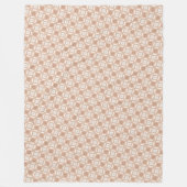 Couverture Polaire Earthy Geometric Abstract Pattern Design (Devant)