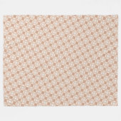 Couverture Polaire Earthy Geometric Abstract Pattern Design (Devant (Horizontal))