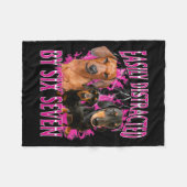 Couverture Polaire Easily Distracted By Six Seven 67 Meme Dachshund W (Devant (Horizontal))