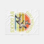 Couverture Polaire Easily Distracted Duck Hunting Gift Dad Hunter Son (Devant (Horizontal))
