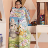Couverture Polaire Easter Bunny Hop Snack Repeat Pastel