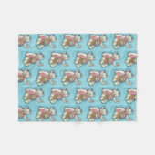 COUVERTURE POLAIRE EASTER EGG TEDDDY BEAR FLEECE BLANKET SM (Devant (Horizontal))
