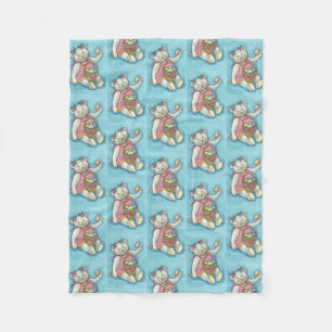 COUVERTURE POLAIRE EASTER EGG TEDDDY BEAR FLEECE BLANKET SM