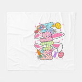 Couverture Polaire Easter Mama Bunny Ears Coquette Bow Easter Rabbit  (Devant (Horizontal))
