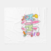 Couverture Polaire Easter Mimi Bunny Ears Coquette Bow Easter Rabbit  (Devant (Horizontal))