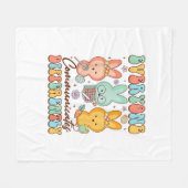 Couverture Polaire Easter Speech Therapy SLP Everyone Communicates Di (Devant (Horizontal))